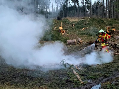 Einsatz 17.03.2020 – Holzerfeuer