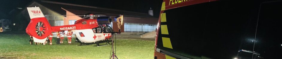 Einsatz 04.01.2024 – THL Hubschrauberlandung